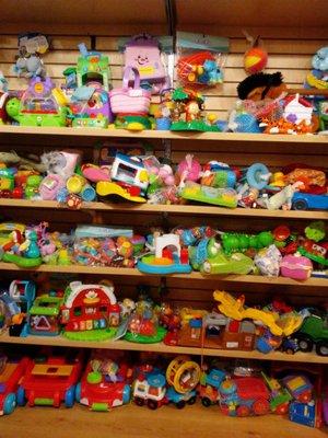 Greatly priced toys, clothes, furniture, etc