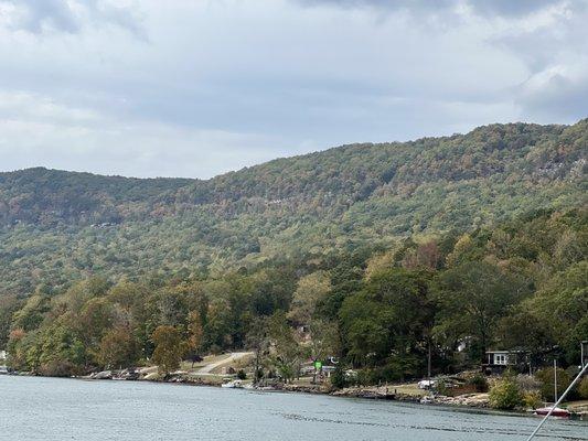 Homes on the rivers edge