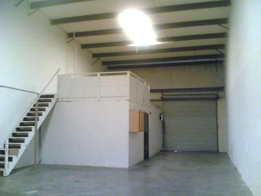 A typical vacancy. Note the loft for added storage. The facility is gated and camera-controlled for your safe 24/7 access.