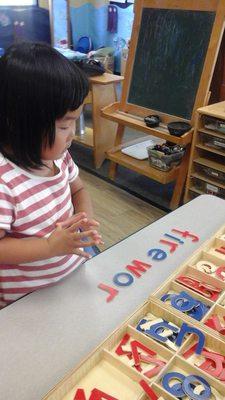 Spelling in our Pre-K Class