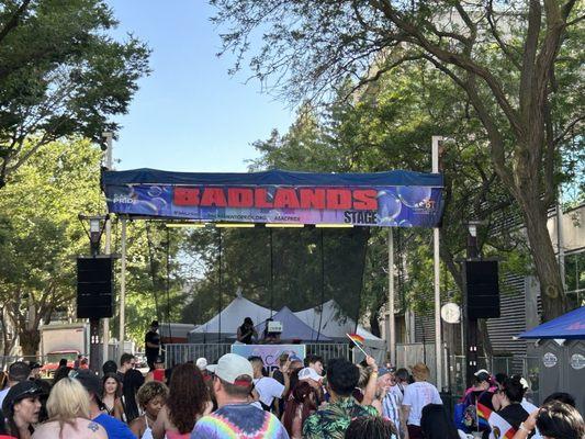 Badlands Stage at Sac Pride Festival