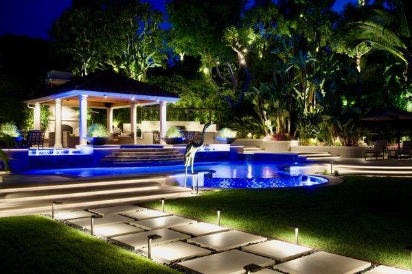 Luxury landscape lighting