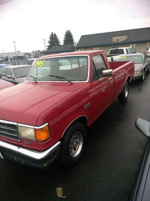 1991 FORD F-150 2 WHEEL DRIVE 8CYL 5SPD 119K $2995