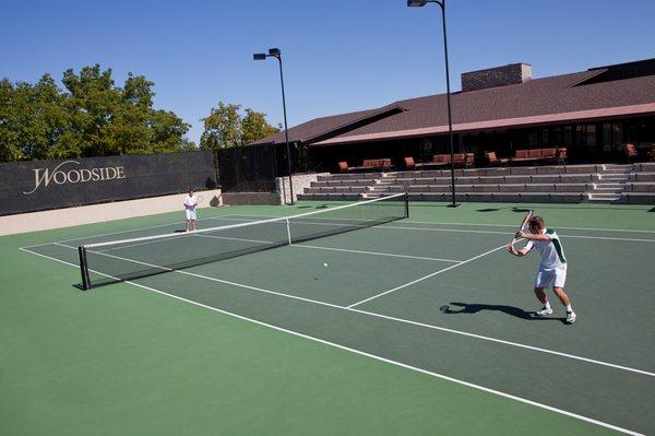 Reserve a court anytime day or night with the front desk, or reserve a permanent court time to play throughout the year.