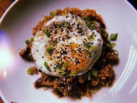 steak & egg fried rice from special