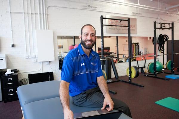 The owner and physical therapist of Peak Performance Physical Therapy.