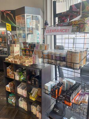 Our clearance section as well as more papers, cones, and wraps!