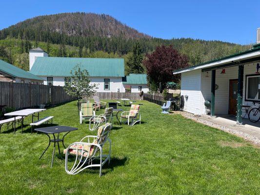 Outdoor dining area