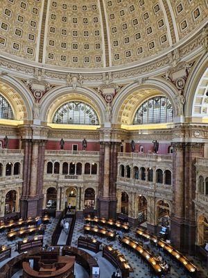 View of the Main Reading Room from above.