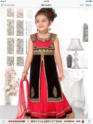 Children out/gown . Sizes available for 1-15 years