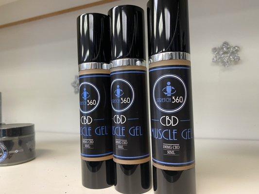 Our house blend CBD muscle gel works great for joint and body aches and can help with swelling