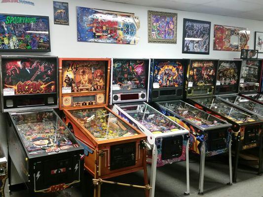 Largest selection  of new and used pinball machines in the midwest.