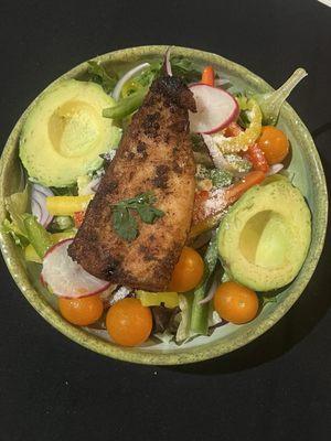 Make your own blackened mahi salad