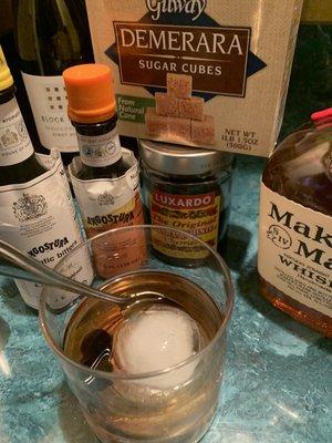 This is how to make an old fashioned.  Learn.