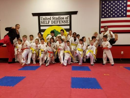 Earned her yellow belt!