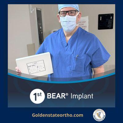 Congratulations to Dr. Nathaniel Cohen for completing the first BEAR Implant procedure in the Silicon Valley!