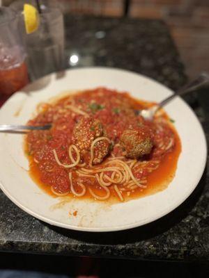 My Spaghetti And Meatballs With Red Sauce!