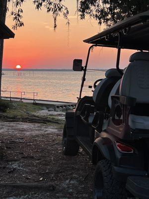 Chasing SUNSETS in your EZ KRUISER golf cart!