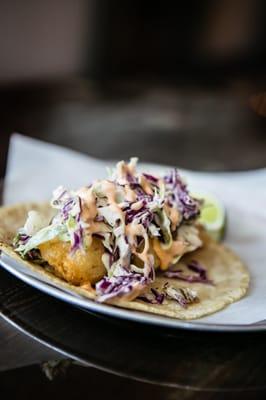 Beer Battered Cod Fish Taco