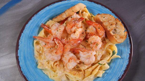 Fettuccine Alfredo (Shrimp)