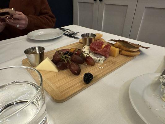 2/3 eaten Charcuterie board