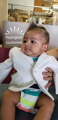 Youngest customer ever