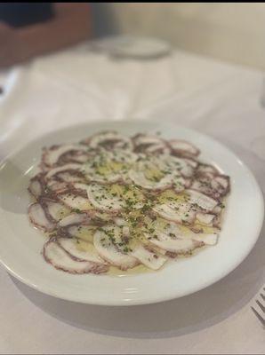 Octopus Carpaccio one of the Best!