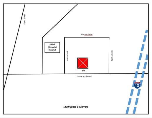 A quick and easy map to understand our location.