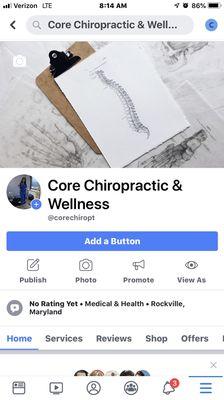 Follow us on facebook at corechiropt