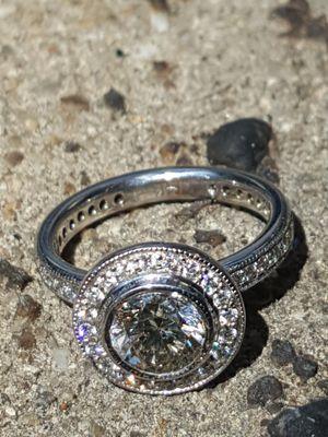 Engagement Ring basking in the sun.