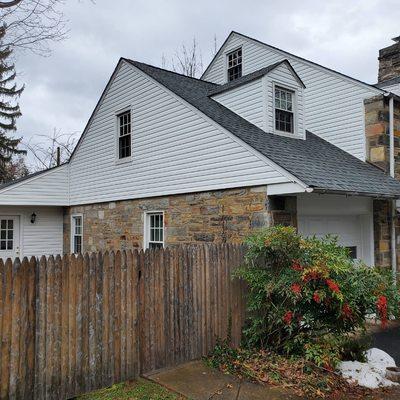 Complete siding install removed existing aluminium siding and install new vinyl 4 inch dutchlap