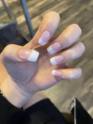 French, dip nails by Tom