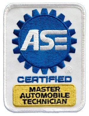 ASE certified master collision repair/paint technician