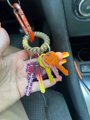 My cute keys and holder!