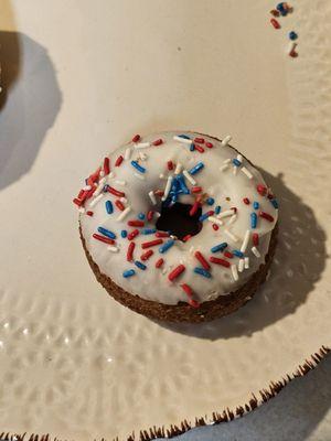 Patriotic cake donut