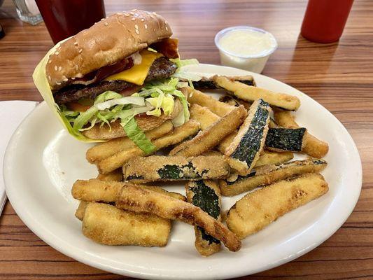 Bacon Cheeseburger Specials with Zucchini Fries