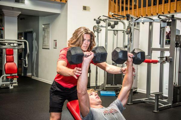 Grab a personal trainer - or just use our three rooms of free weights!