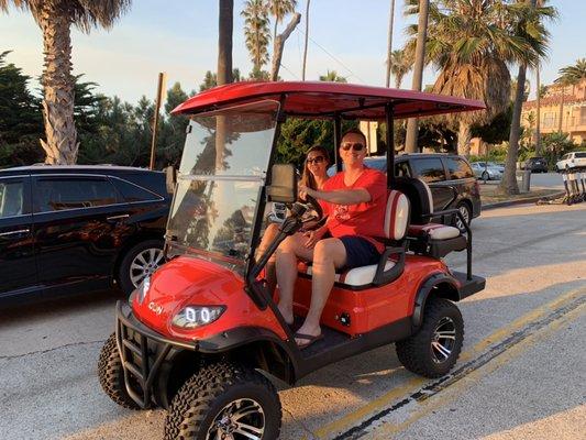 I40L in Torch Red Icon Lifted Street Legal Golf Cart