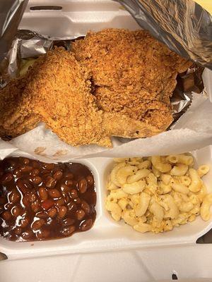 mouth watering fried chicken and those sides...well they were delicious