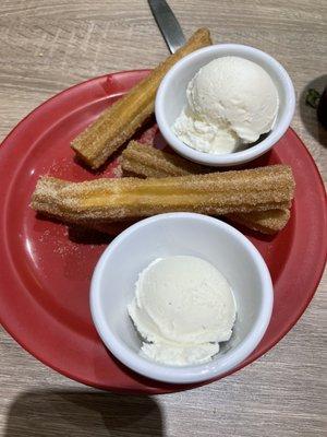 Churros dessert