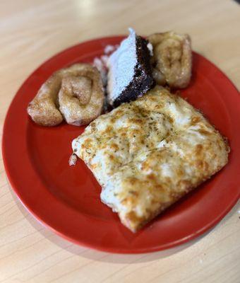 Garlic Cheesy Bread Cinnamon Rolls Fudge Brownies