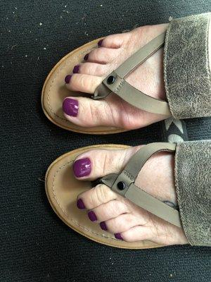 Purple toes!