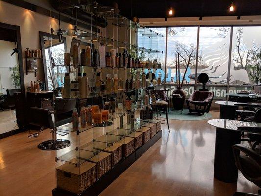 Beautiful salon with natural light from window!