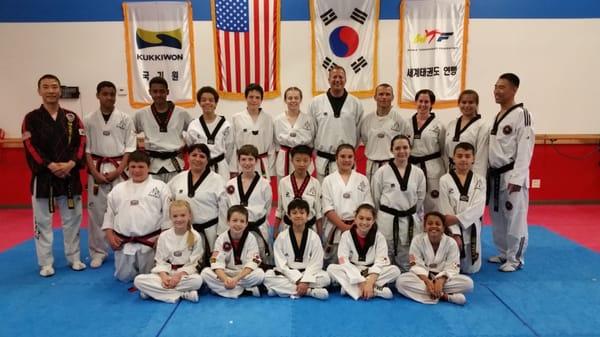 Photo break after Black Belt test