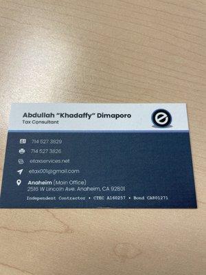 Business card