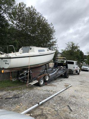 We also tow boats and trailers.