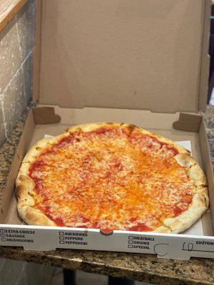 Large cheese. No toppings needed for this thing.  Its that good plain.