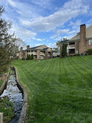 Beautiful grounds at Park Place Apartments