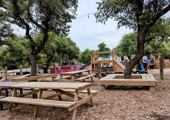 Playscape Area with Picnic Tables