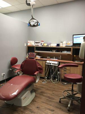 One of the four treatment rooms